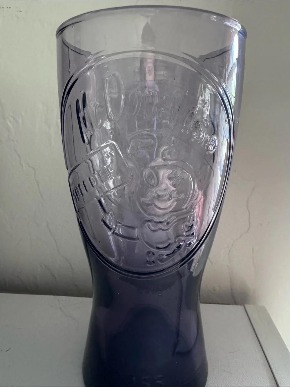 McDonald's Retro 1955 Speedy Hambuger Coke Coca Cola Purple Glass Golden Arches